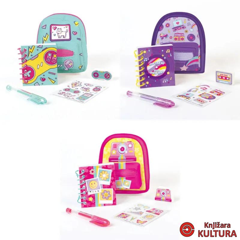 PRIVJESAK MINI RANAC SA PRIBOROM ZA PISANJE 