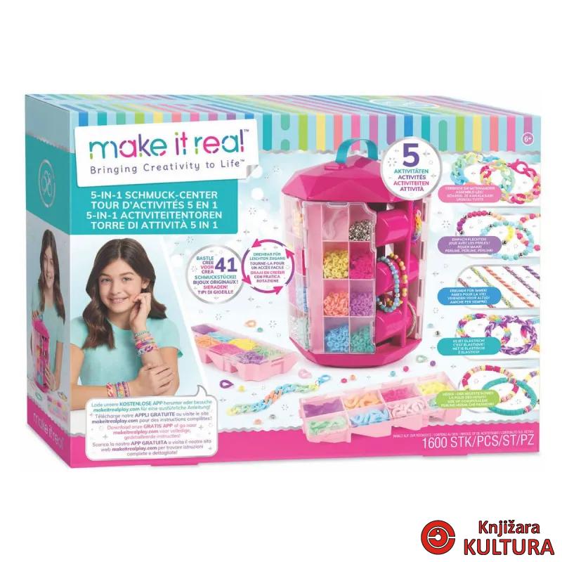 MAKE IT REAL KREATIVNI TORANJ 5U1 SET ZA PERLE 