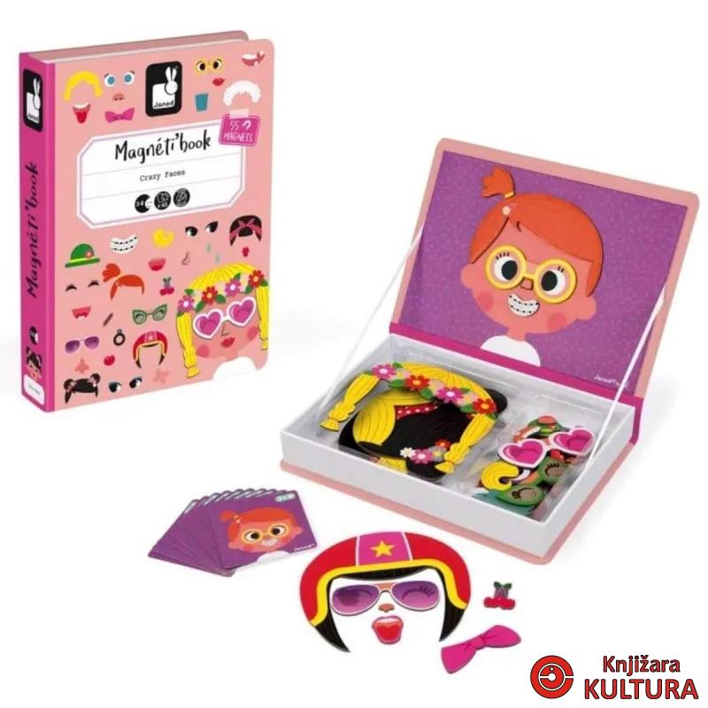 MAGNETNA KNJIGA -DJEVOJČICE SA LUDIM FACAMA 