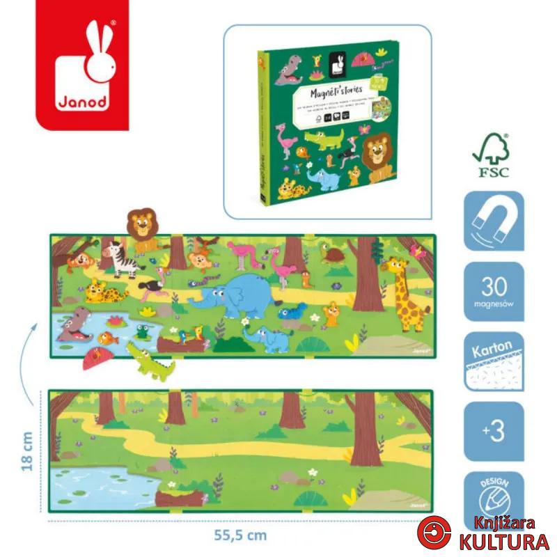 MAGNETNA KNJIGA PRIČE ŽIVOTINJA IZ AFRIKE 