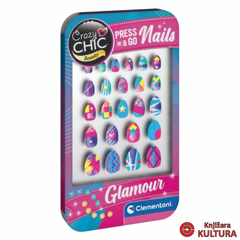 CLEMENTONI CRAZY CHIC SET ZA NOKTE GLAMUR 