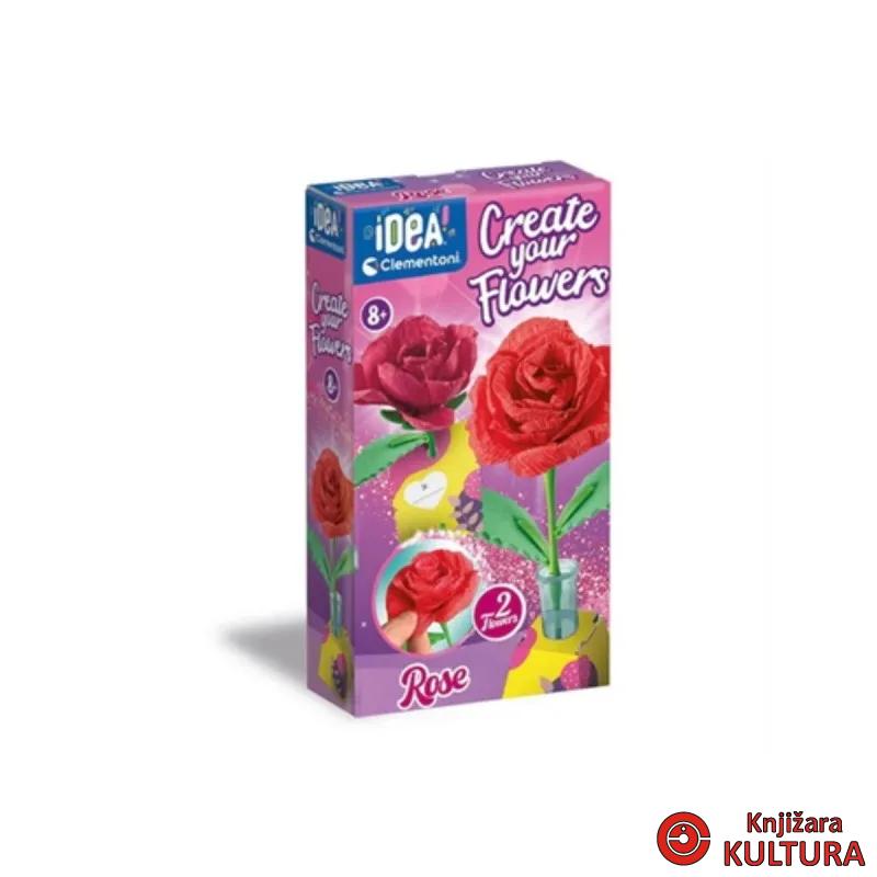 CLEMENTONI KREATIVNI SET NAPRAVI CVIJET-RUŽA 
