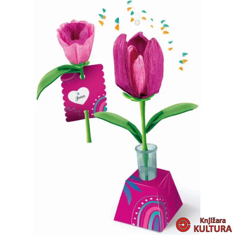 CLEMENTONI KREATIVNI SET NAPRAVI CVIJET-TULIPAN 