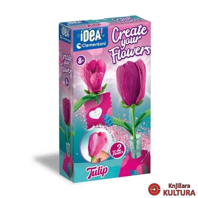 CLEMENTONI KREATIVNI SET NAPRAVI CVIJET-TULIPAN 
