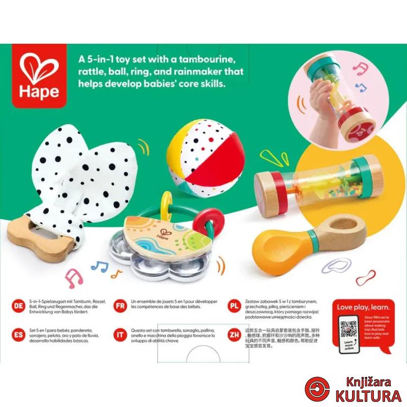 Hape baby set 5u1  H0130 