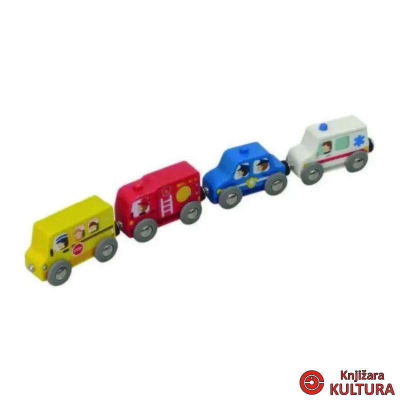 Hape šareni vozni park set za igru H8782 