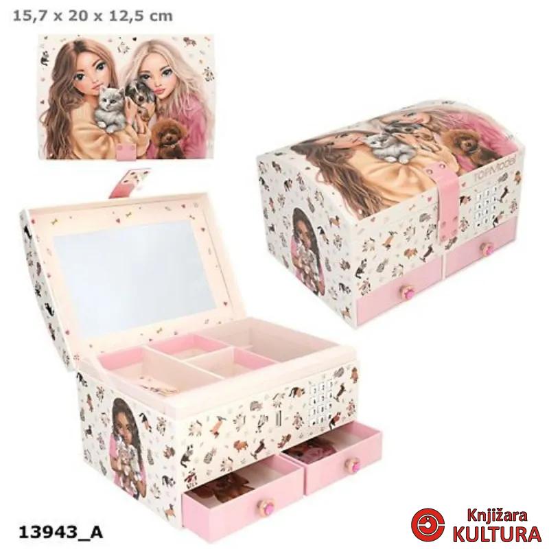 TOP MODEL VELIKA KUTIJA ZA NAKIT S KODOM I ZVUKOM 