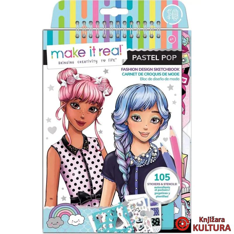 MAKE IT REAL MODNA BOJANKA ZA CRTANJE PASTELIMA 