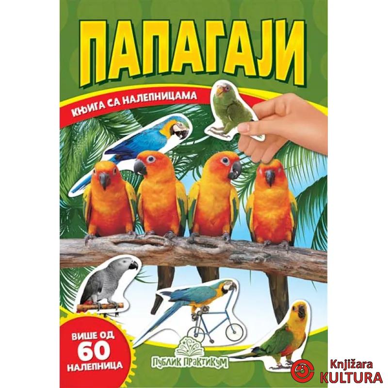 PAPAGAJI KNJIGA SA NALEPNICAMA 