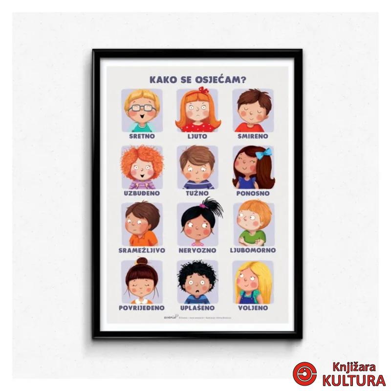 Poster A2 - Emocije - Kako se osjećam? 