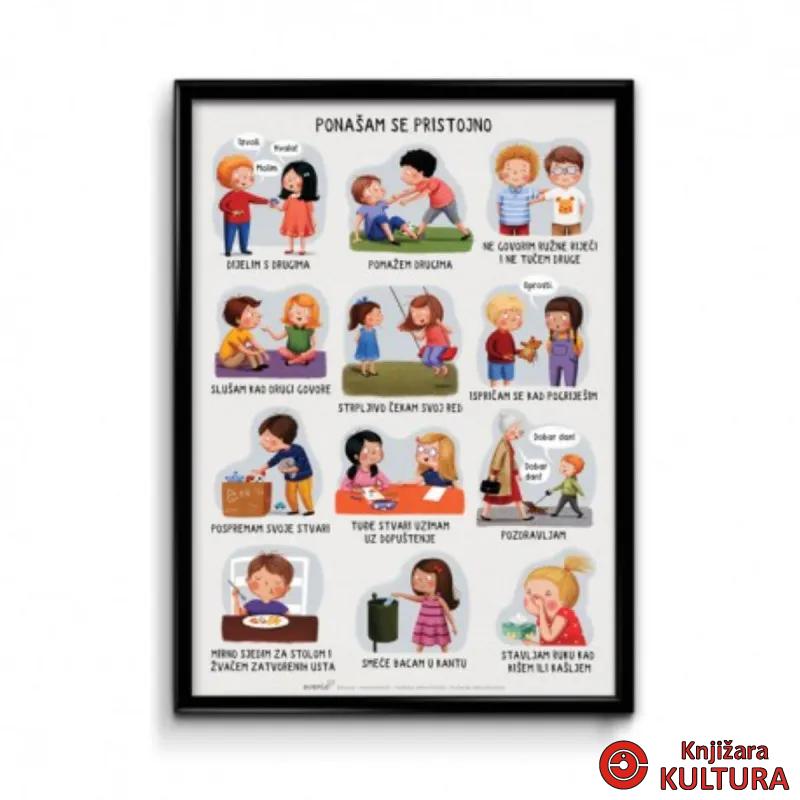 Poster A2 - Bonton - Ponašam se pristojno 
