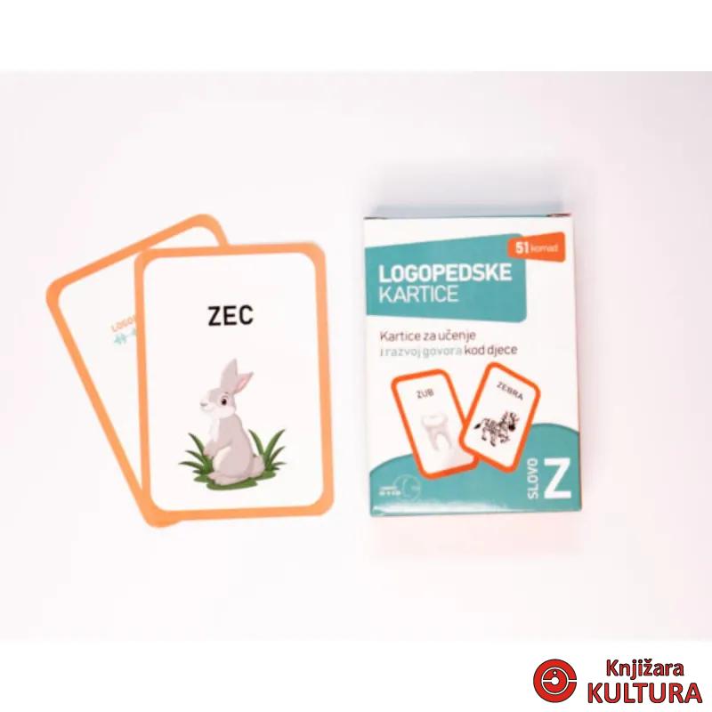 LOGOPEDSKE KARTICE-SLOVO Z-LATINICA 