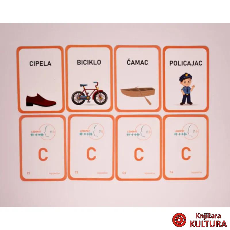 LOGOPEDSKE KARTICE-SLOVO C-LATINICA 