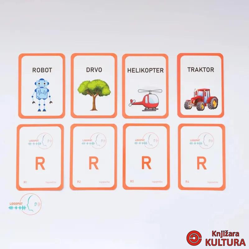 LOGOPEDSKE KARTICE-SLOVO R-LATINICA 
