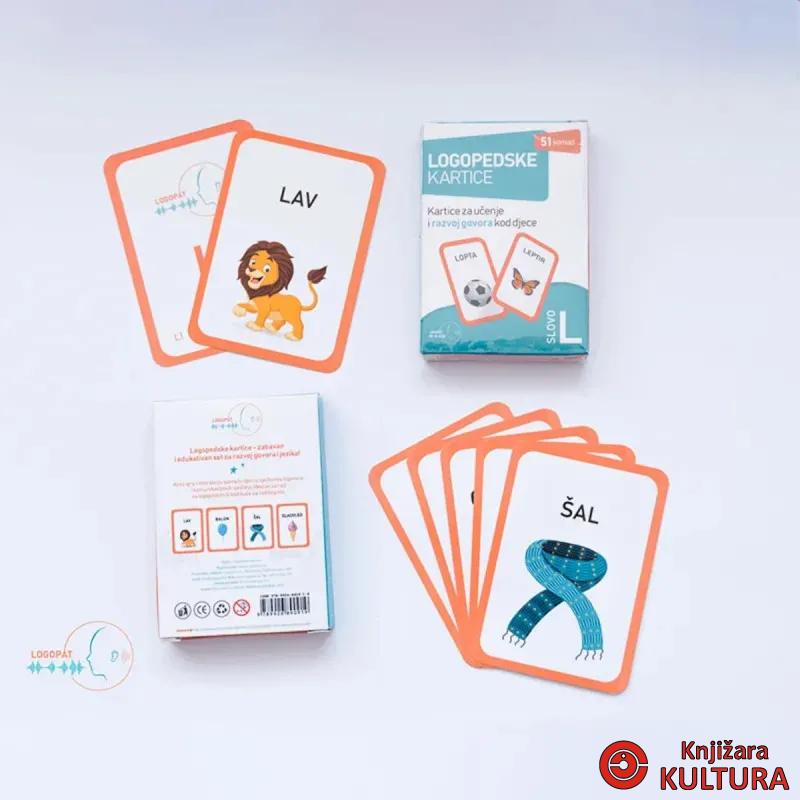 LOGOPEDSKE KARTICE-SLOVO L-LATINICA 
