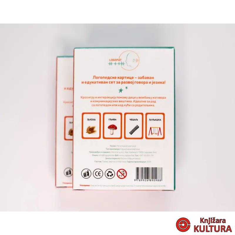 LOGOPEDSKE KARTICE-SLOVO LJ-ĆIRILICA 