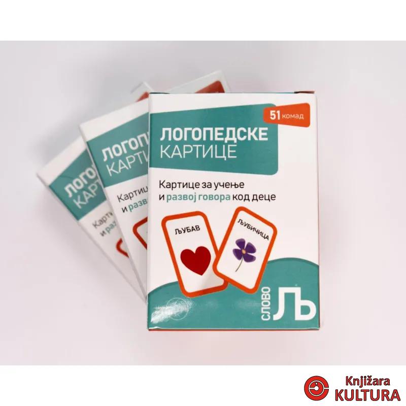 LOGOPEDSKE KARTICE-SLOVO LJ-ĆIRILICA 