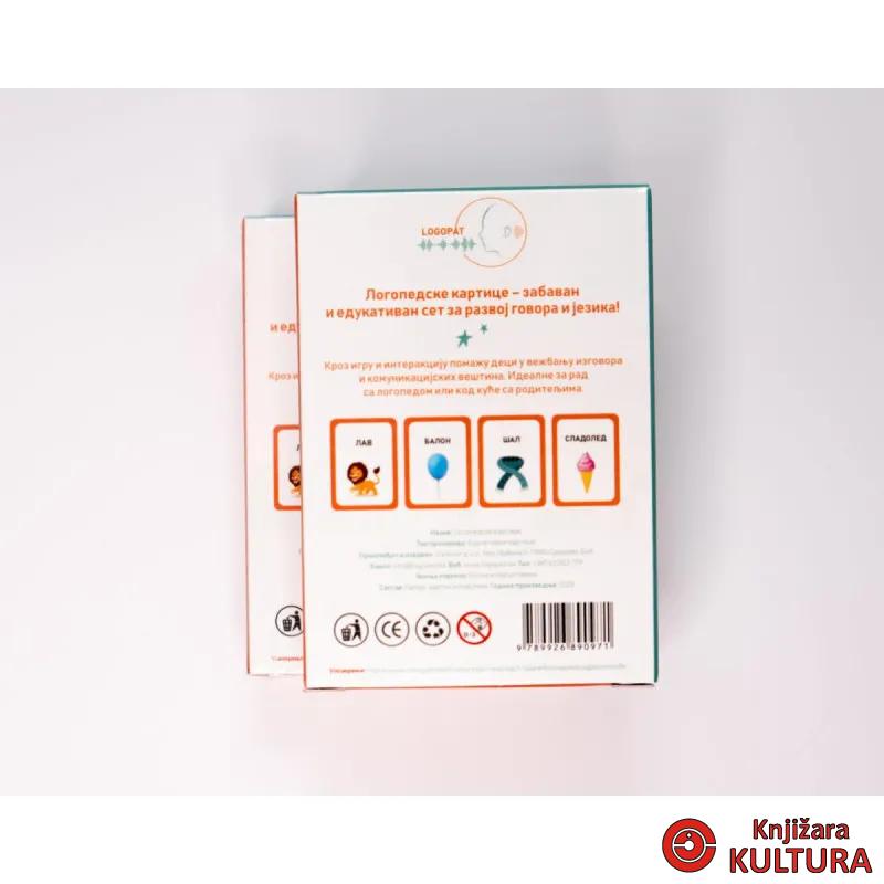 LOGOPEDSKE KARTICE-SLOVO L-ĆIRILICA 