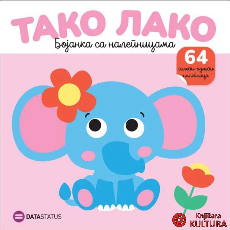 Tako lako : Slon bojanka sa nalepnicama  
