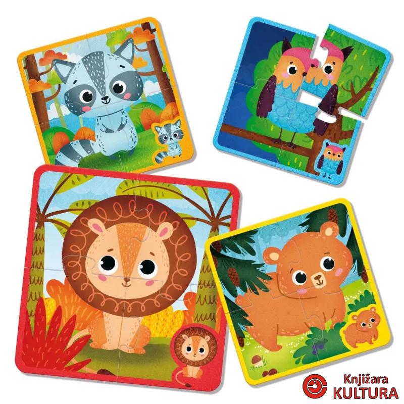 MONTESSORI BABY-PUZZLE DODIRNI I OSJETI 