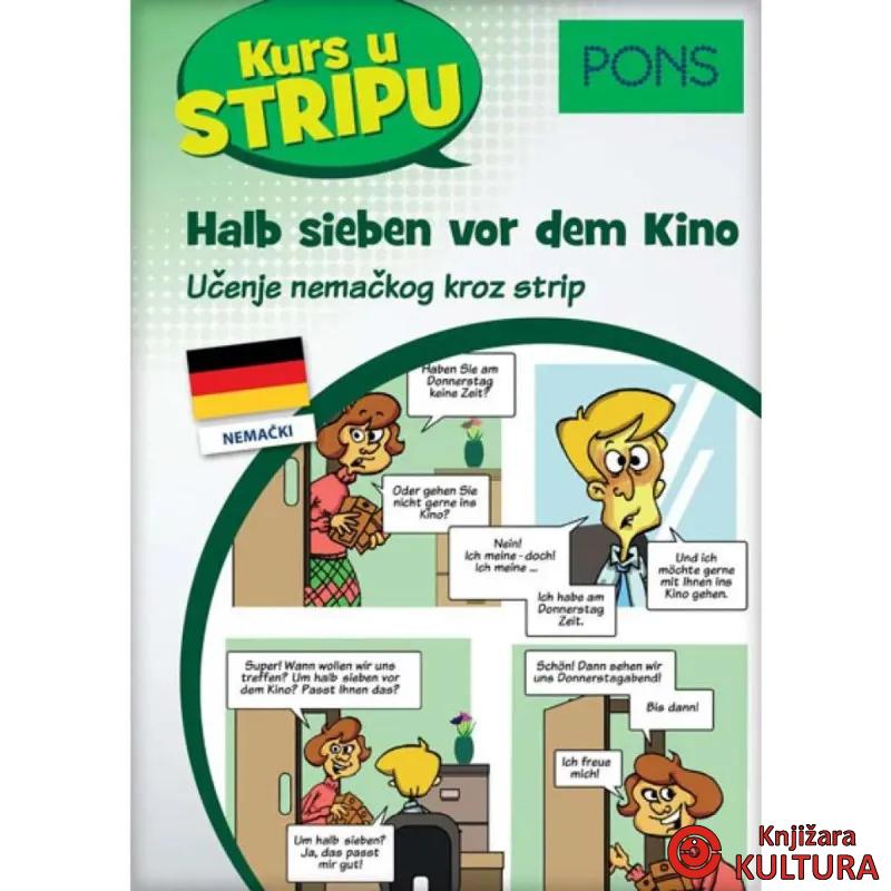 PONS kurs u stripu - nemački: halb sieben vor dem Kino 