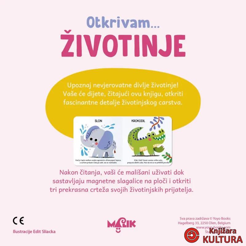 KNJIGA I MAGNETNE SLAGALICE-ŽIVOTINJE 