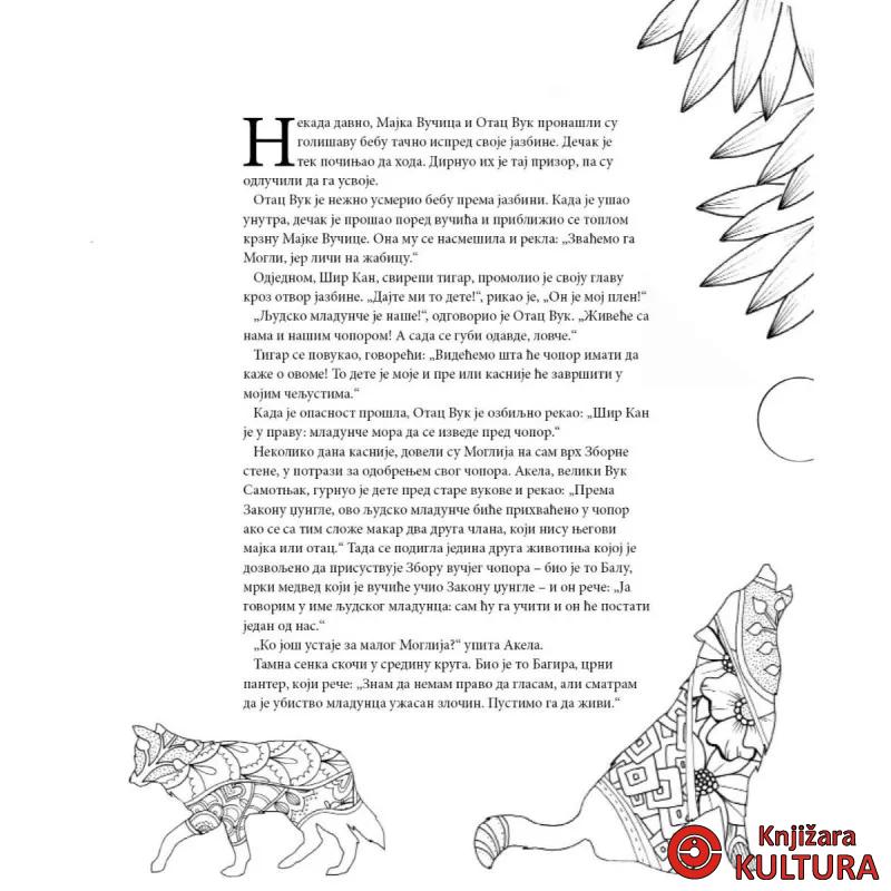 Knjiga o džungli - bojanka 