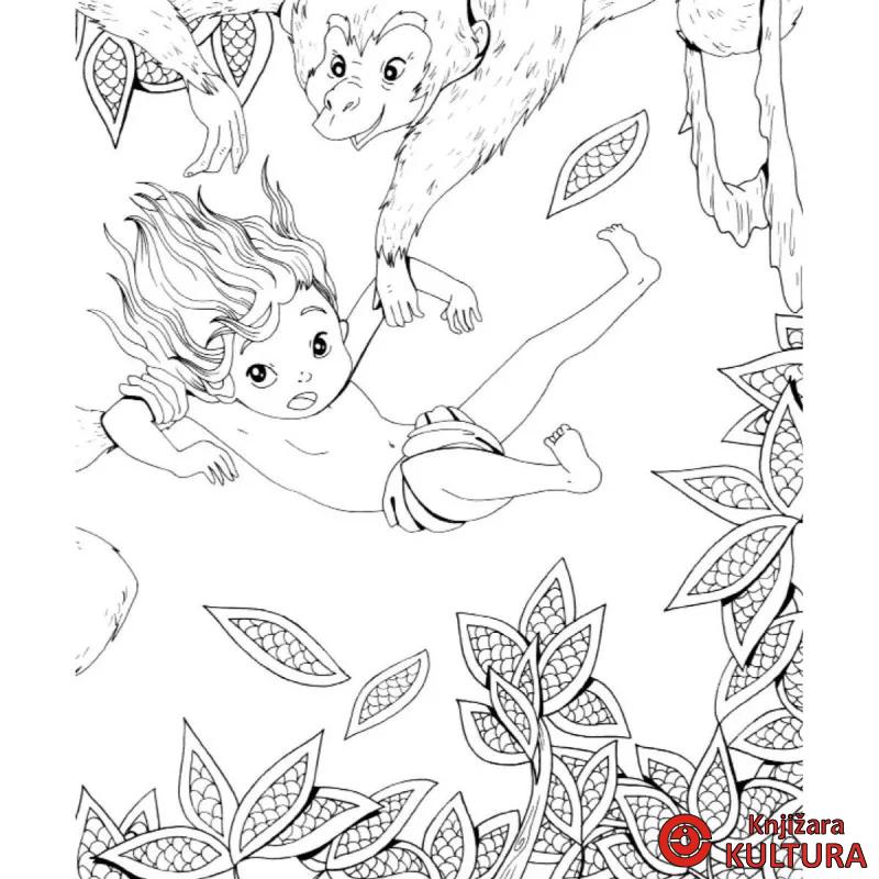 Knjiga o džungli - bojanka 