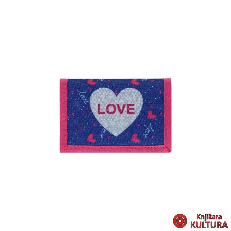 NOVČANIK DJEČ.LOVE HEART 