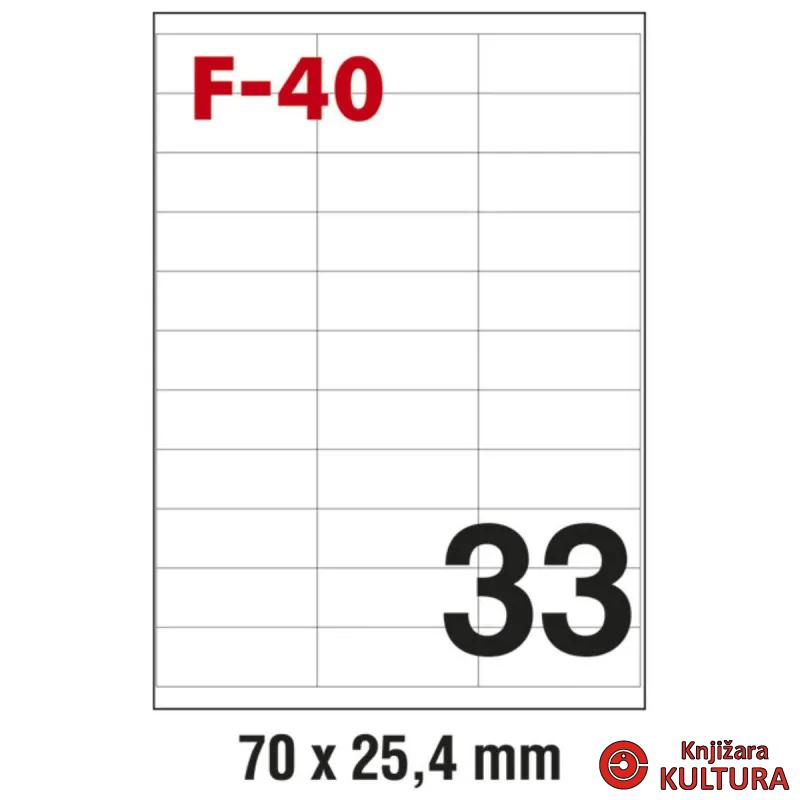 NALJEPNICE FORNAX 70*25,4 100/1 