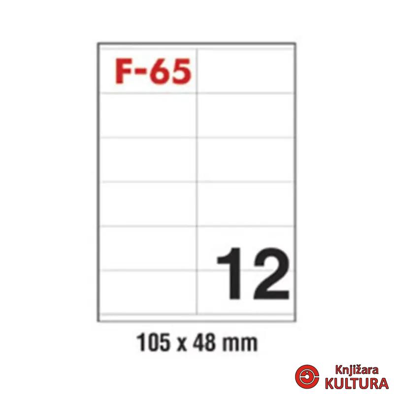 NALJEPNICE FORNAX 105X48 F-65 100/1 