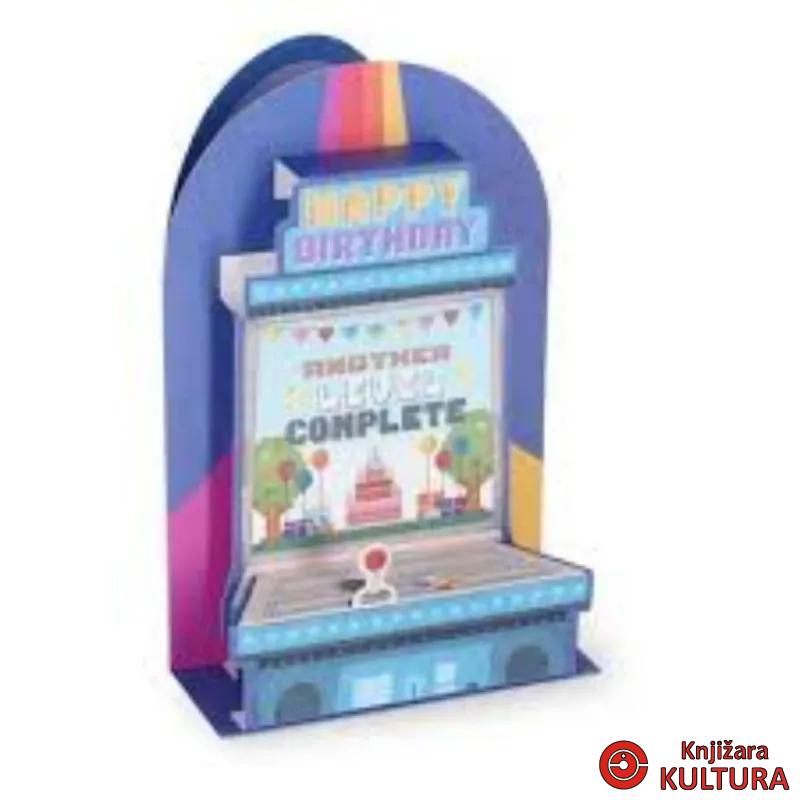 ČESTITKA POP UP ARCADE GAME BGPU0003 