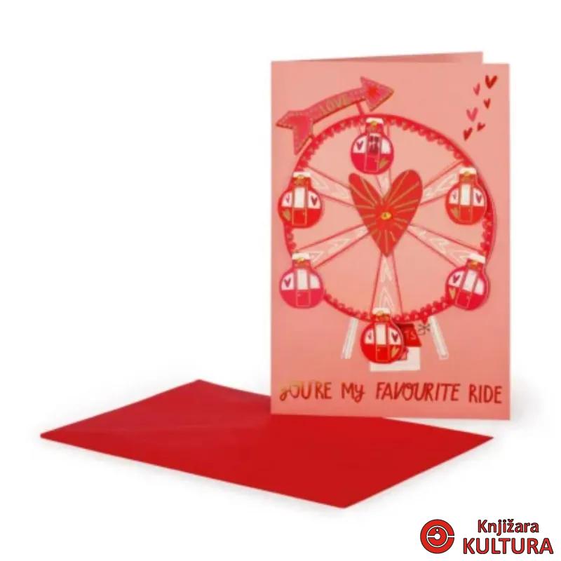 ČESTITKA LOVE WHEEL BGA0001 
