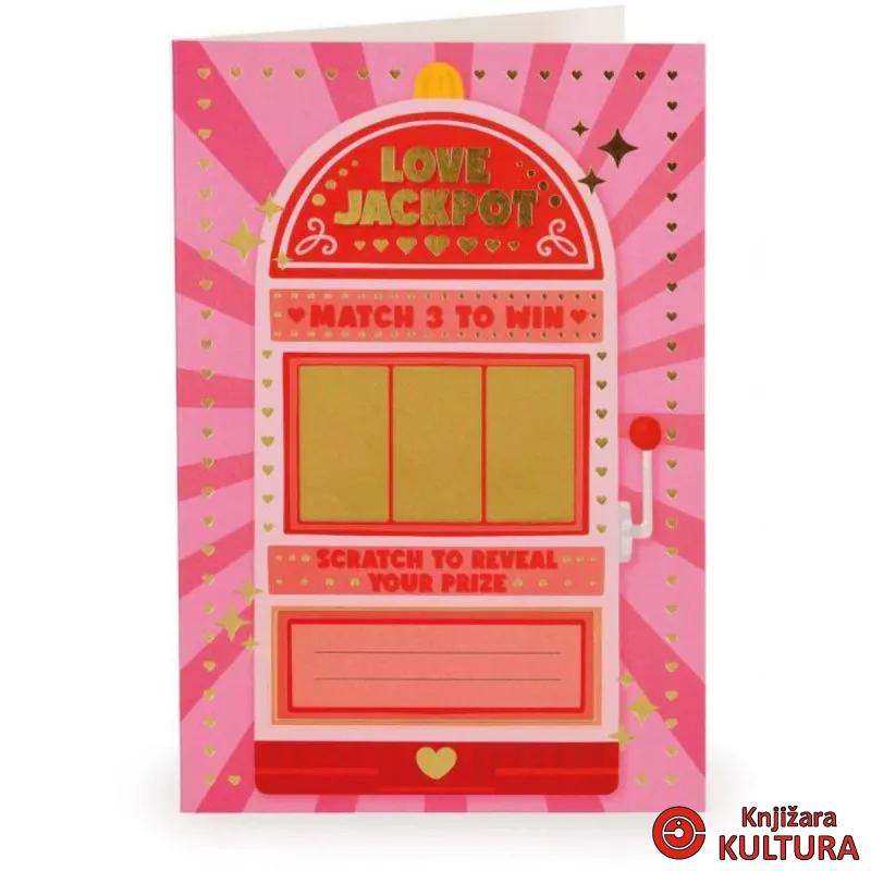 ČESTITKA GREBALICA - LOVE JACKPOT 