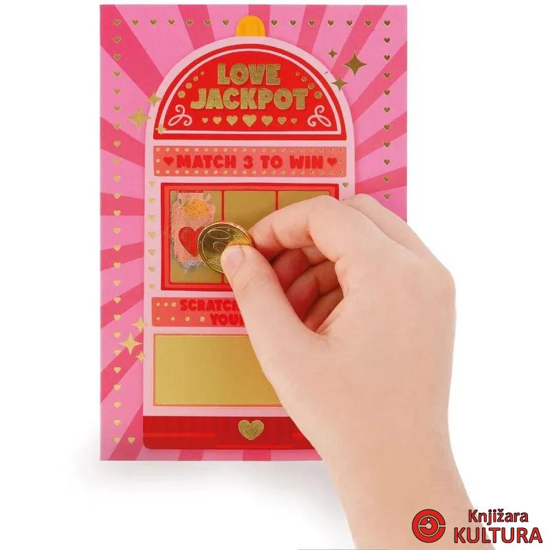 ČESTITKA GREBALICA - LOVE JACKPOT 