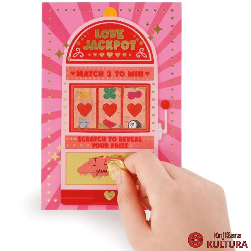 ČESTITKA GREBALICA - LOVE JACKPOT 