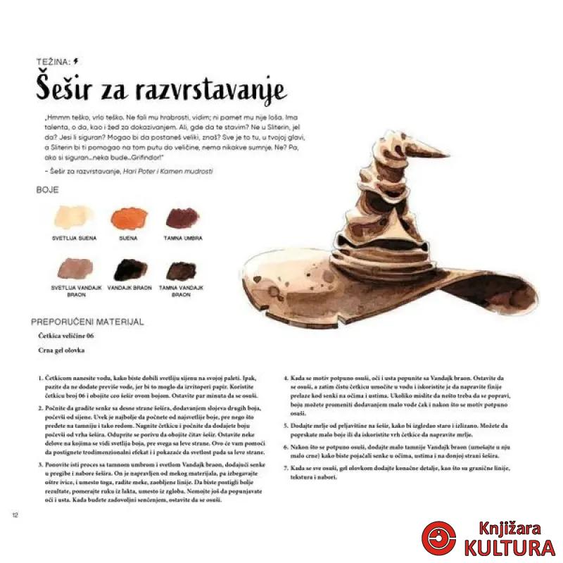 Harry Potter : čarolija boja : 32 korak po korak magična projekta za crtanje i b 